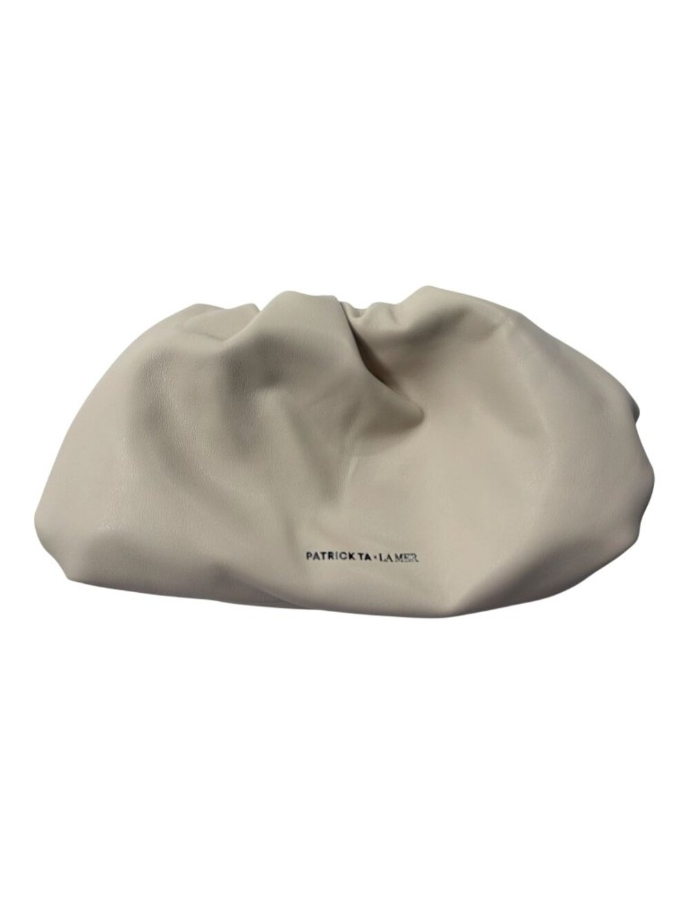 Patrick Ta x La Mer Limited Edition Vegan Leather Cloud Clutch in Beige